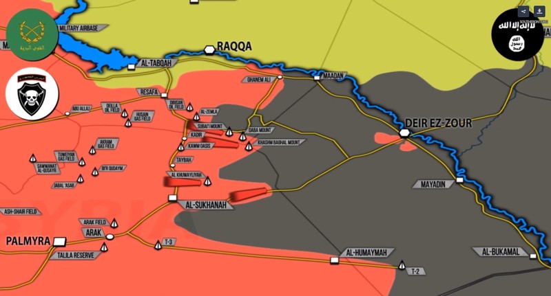 Các mũi tiến công của quân đội Syria trên hướng thành phố Deir Ezzor - ảnh video South Front