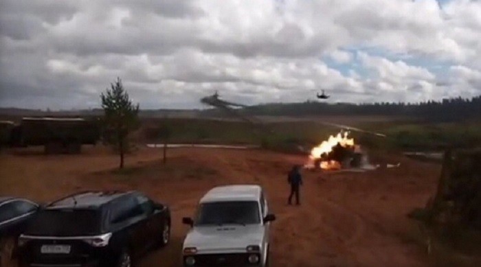 Vụ tai nạn trên thao trường của trực thăng Ka-52 - ảnh video trang 66.ru