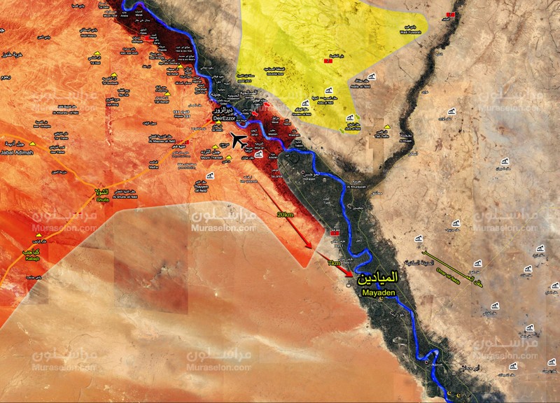 Các đơn vị quân đội Syria tiến công trên chiến trường Deir Ezzor - ảnh Muraselon