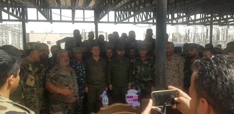 Bộ chỉ huy lực lượng Tiger do tướng Sukheil al Hasan họp bàn kế hoạch tấn công thị trấn Douma - ảnh minh họa truyền thông Tiger