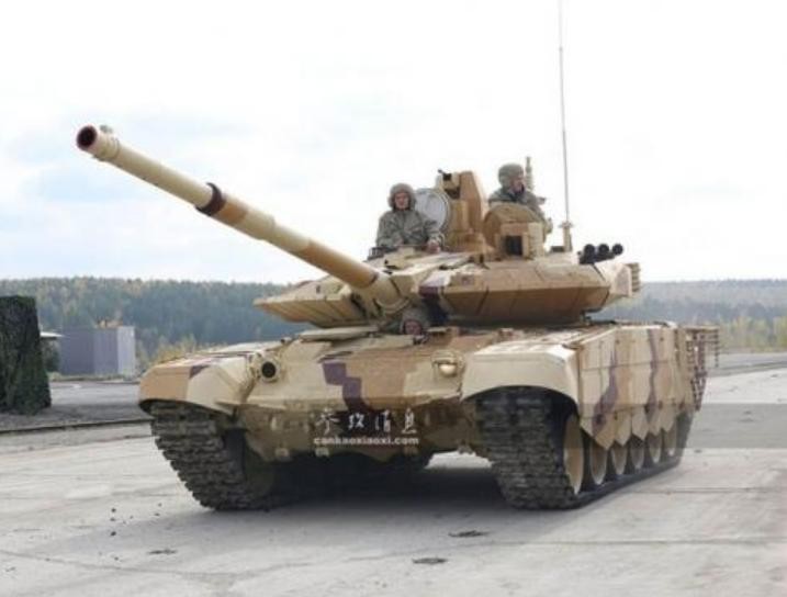 Xe tăng chiến đấu T-90MS Nga tại một cuộc triển lãm quốc phòng vào năm 2013. Ảnh: Sina