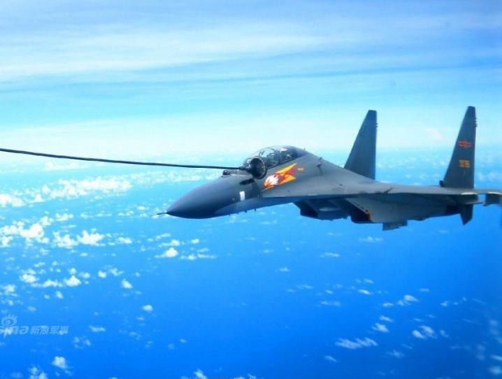 Máy bay chiến đấu Su-30MKK Không quân Trung Quốc. Ảnh: Sina