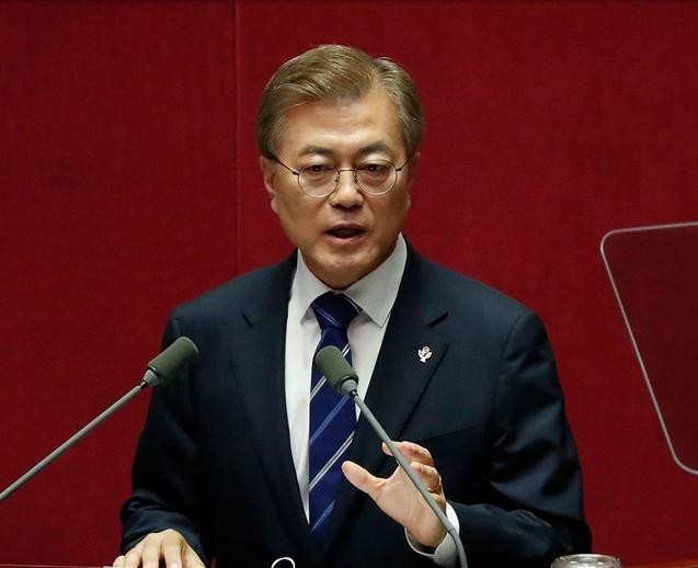 Tổng thống Hàn Quốc Moon Jae-in. Ảnh: Getty