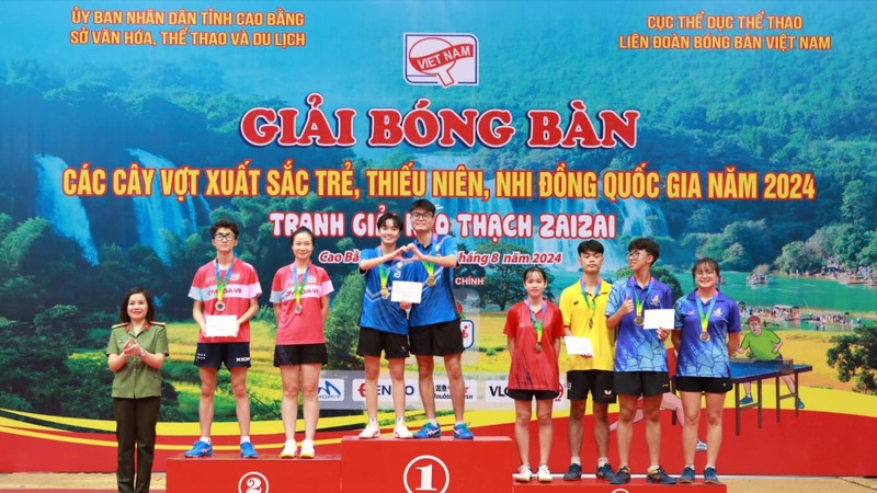 Bóng bàn CAND - T&T về nhất toàn đoàn với 14 huy chương vàng giải trẻ quốc gia