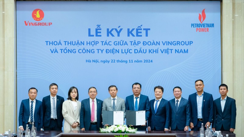 Tập đoàn Vingroup và Tổng Công ty Điện lực Dầu khí VN hợp tác phát triển hạ tầng năng lượng xanh