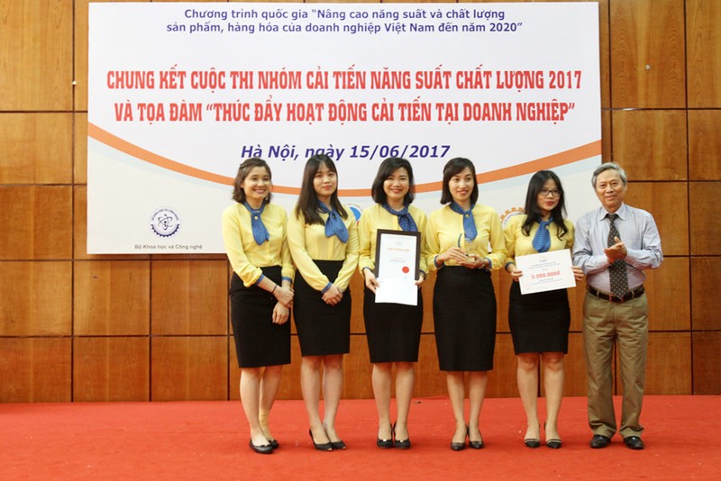 PVcomBank đạt giải Nhì toàn quốc trong cuộc thi “Cải tiến năng suất chất lượng 2017”