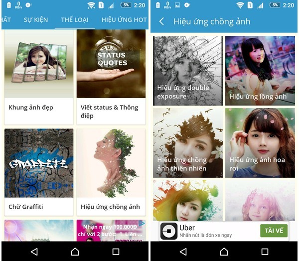 Ứng dụng tạo hiệu ứng cực đẹp cho hình ảnh trên smartphone