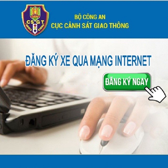 Người dân tại Hà Nội và TP. HCM có thể đăng ký xe qua mạng internet