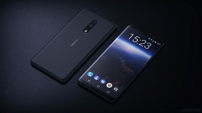 Ảnh dựng chiếc Nokia 9 dựa trên bản vẽ vừa rò rỉ.