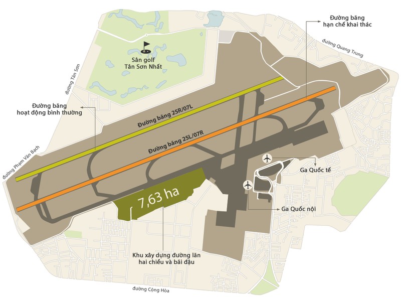 Bản đồ sân bay Tân Sơn Nhất