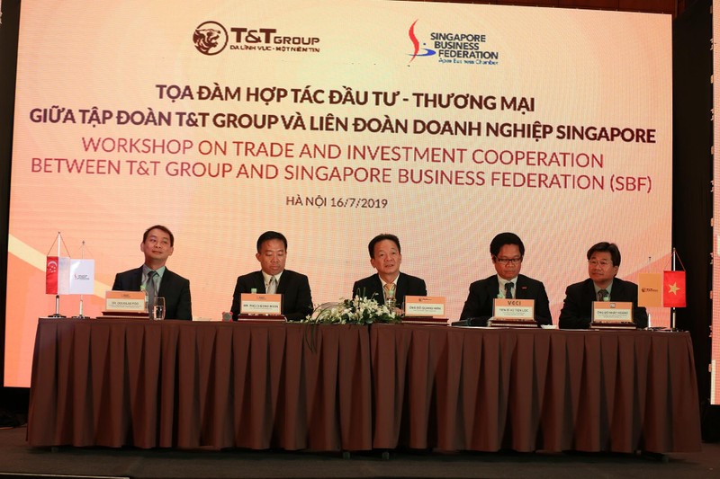 Tập đoàn T&T Group và Liên đoàn Doanh nghiệp Singapore tổ chức tọa đàm trao đổi cơ hội, hợp tác - đầu tư vào ngày 16/7/2019 tại Hà Nội