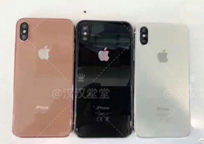 3 màu sắc của iPhone 8 (ảnh Weibo)