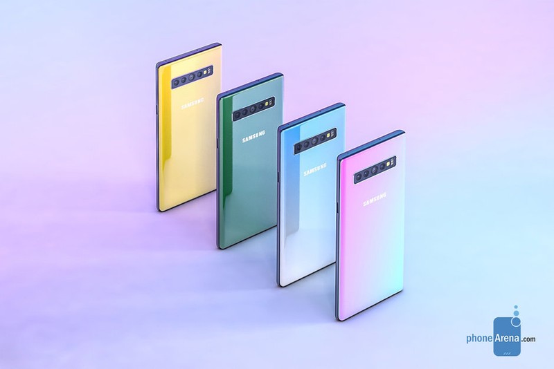 ảnh dựng theo tin đồn về Galaxy Note 10 (Phone Arena)