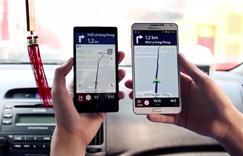 Ba hãng xe Đức đã chung ta mua lại ứng dụng bản đồ Here của Nokia hồi năm ngoái với giá 3,1 tỉ USD.