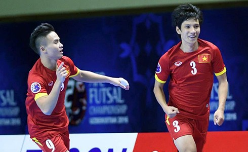 Việt Nam lần đầu tiên đoạt vé dự World Cup futsal. Ảnh: Tú Trần.