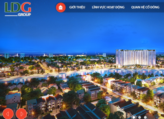 Phía sau “lỗi đánh máy” ở LDG. (Ảnh chụp website ldggroup)