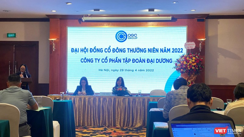 Tân Chủ tịch HĐQT Lê Thị Việt Nga làm chủ tọa Đại hội đồng cổ đông thường niên năm 2022 của CTCP Tập đoàn Đại Dương (Mã CK: OGC)