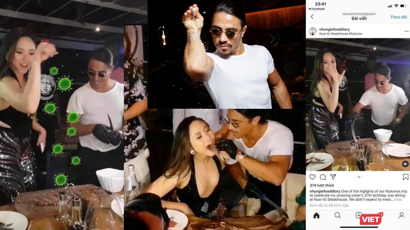 Đầu bếp nổi tiếng Salt Bae bị "tấn công" vì những hình được cho là chụp chung với ca "siêu lây nhiễm" bệnh nhân COVID-19 số 17 N.H.N dịp cô ghé thăm nhà hàng của anh 