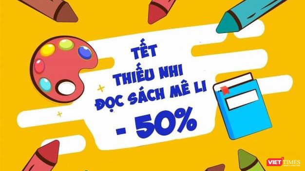 Tết thiếu nhi, đọc sách mê ly với nhiều bộ sách được giảm giá "sốc" từ 40-50% 