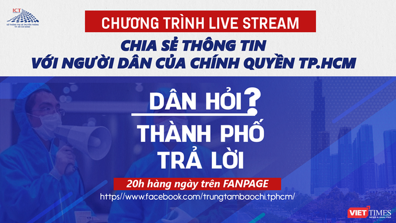 Livestream Dân hỏi thành phố trả lời sẽ lên sóng vào 20h hàng ngày, từ 24/8/2021 đến hết ngày 6/9 