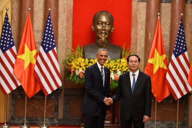 Video: Lễ đón Tổng thống Obama tại Phủ Chủ tịch