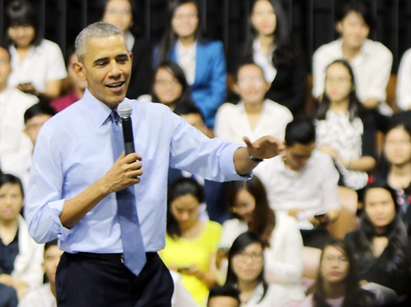 Ông Obama: "Muốn xây dựng môi trường có nhân tài tốt thì phải quan tâm đến chất lượng cuộc sống". 