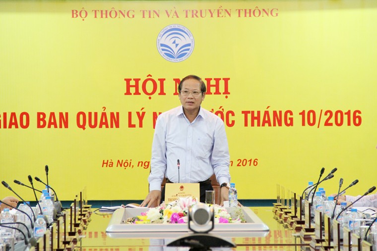 Bộ trưởng Trương Minh Tuấn nhấn mạnh: "Các doanh nghiệp khi triển khai mạng 4G cần chú trọng công tác đảm bảo an toàn thông tin".