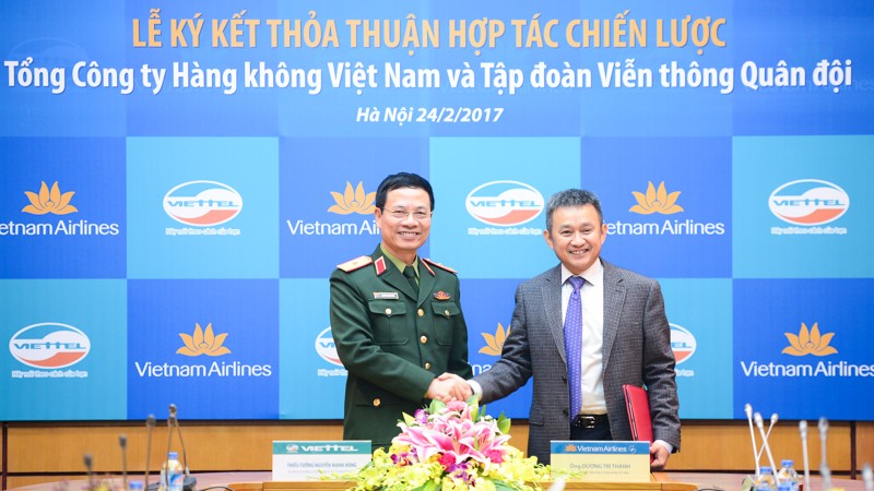 Lãnh đạo Viettel và VNA ký thỏa thuận hợp tác chiến lược