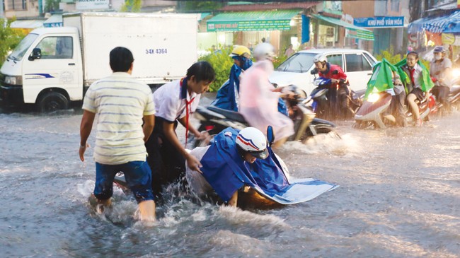 Người dân TP.HCM sẽ được cung cấp thông tin đầy đủ về các điểm ngập úng để chủ động di chuyển. Ảnh minh hoạ: Internet