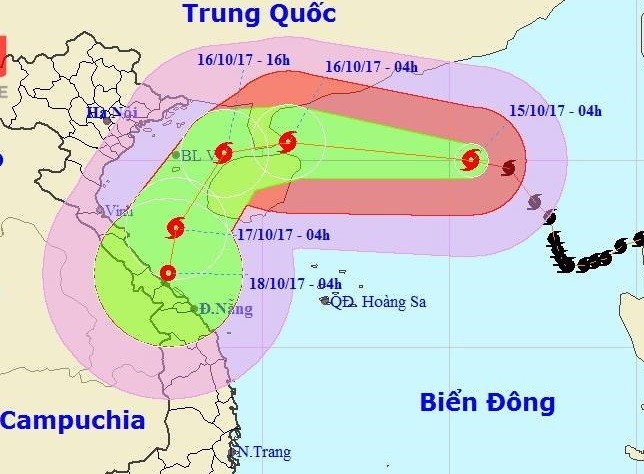 Sáng 16/10 không khí lạnh đã ảnh hưởng đến phía Đông Bắc Bộ và một số nơi thuộc phía Tây Bắc Bộ và bắc Trung Bộ. Ảnh: TT DBKTTVTU