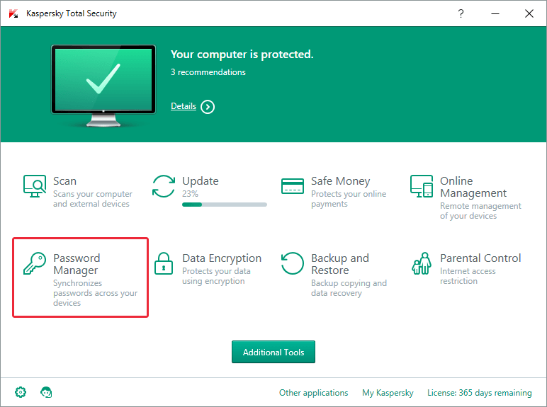 Kaspersky Password Manager lưu tất cả mật khẩu của người dùng vào kho an toàn. Ảnh: Kaspersky