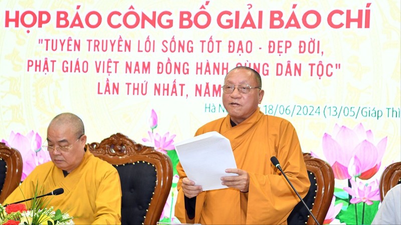 Hòa thượng Thích Gia Quang, Phó Chủ tịch Hội đồng Trị sự, Trưởng ban Thông tin Truyền thông, Giáo hội Phật giáo Việt Nam giới thiệu về Giải thưởng.