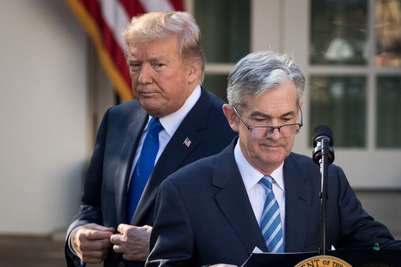 Ông Powell là mục tiêu công kích ưa thích của Tổng thống Trump (Ảnh: Getty)