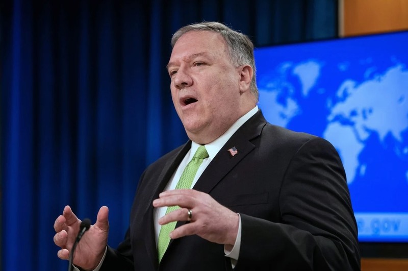 Ngoại trưởng Mỹ Mike Pompeo nói rằng Hong Kong không còn duy trì quyền tự trị trước Trung Quốc (Ảnh: AP)