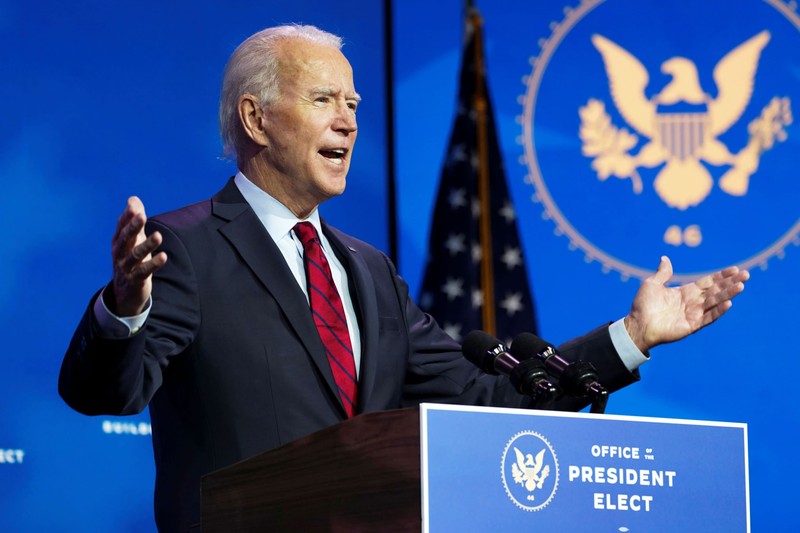 Sau cuộc bỏ phiếu của đại cử tri đoàn, Tổng thống đắc cử Joe Biden tuyên bố "đã đến lúc lật sang trang mới, đoàn kết và hàn gắn" (Ảnh: CNBC)