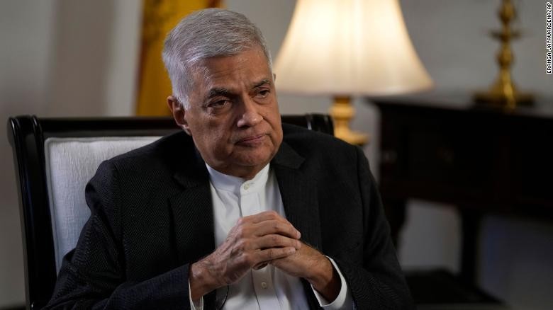 Thủ tướng Sri Lanka Ranil Wickremesinghe (Ảnh: CNN)