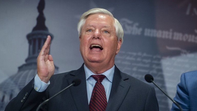 Thượng nghị sĩ Mỹ Lindsey Graham. Ảnh: Getty.