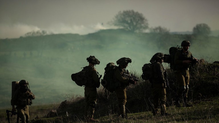 Cuộc tập trận quân sự của Israel tại Cao nguyên Golan. Ảnh: Getty.