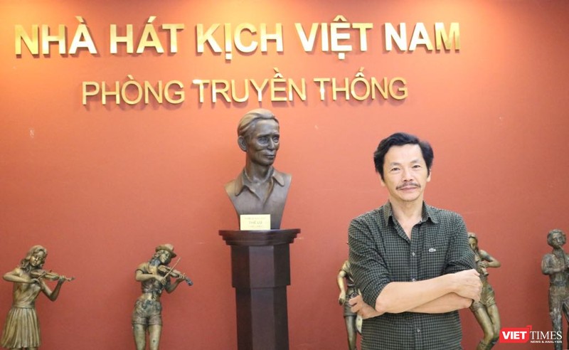 NSND Trung Anh tại Nhà hát Kịch Việt Nam. Ảnh: Minh Thúy