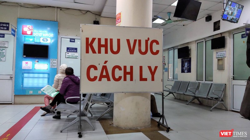 Khu vực cách ly bệnh nhân tại bệnh viện. Ảnh: Minh Thúy