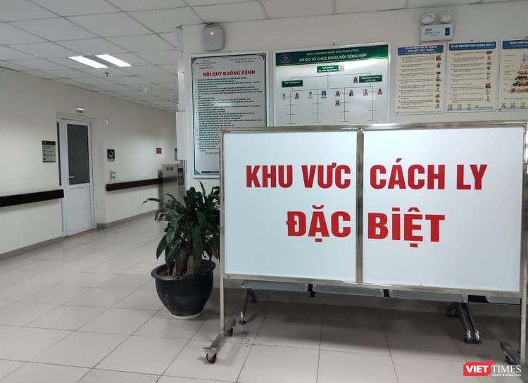 Khu vực cách ly đặc biệt tại Bệnh viện bệnh Nhiệt đới Trung ương cơ sở 2. Ảnh: Minh Thúy 