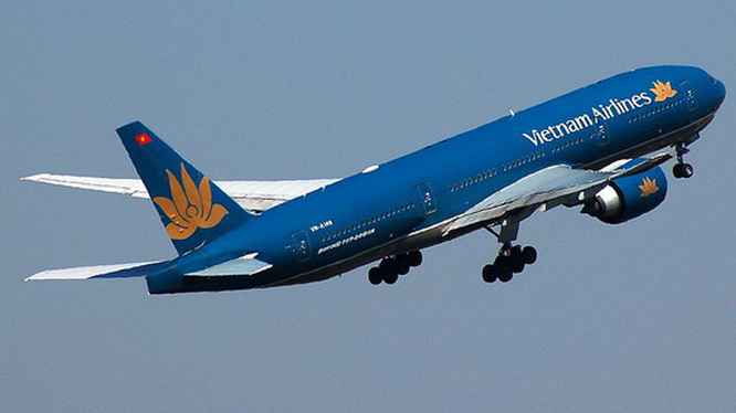 Chuyến bay của Vietnam Airlines. Ảnh: VNA