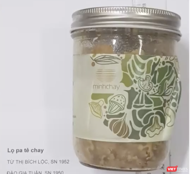 Lọ pate Minh Chay của Công ty TNHH Hai Thành viên Lối sống mới chứa vi khuẩn Clostridium botulinum (Ảnh: Minh Thúy) 