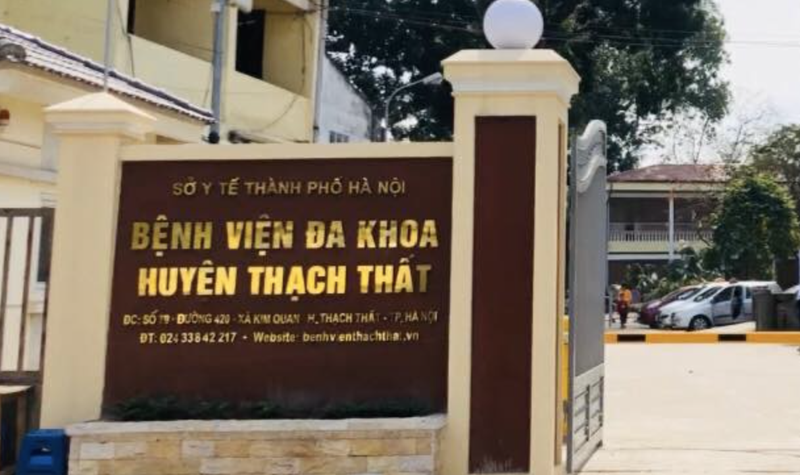 Bệnh viện Đa khoa huyện Thạch Thất (Ảnh: FB BVĐK huyện Thạch Thất) 