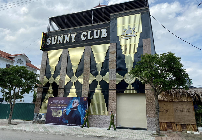 Quán bar Sunny Club - nơi có ổ dịch COVID-19 (Ảnh - BYT) 