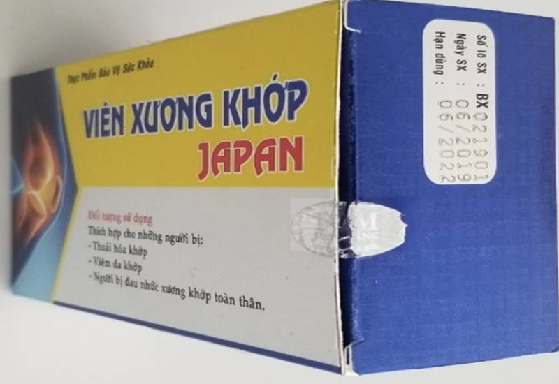 Thực phẩm bảo vệ sức khỏe viên xương khớp Japan (Ảnh - Cục ATTP)