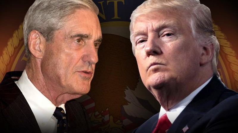 Công tố viên đặc biệt Robert Mueller và tổng thống Mỹ Donald Trump.