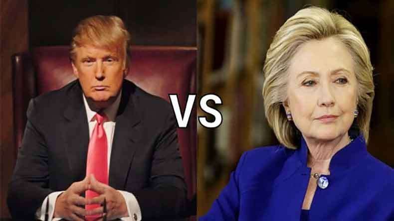 Donald Trump và Hillary Clinton.