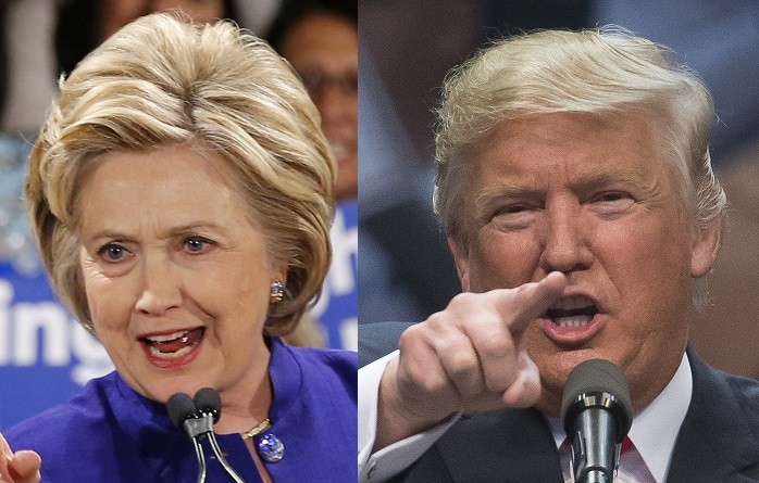 Ông Donald Trump và bà Hillary Clinton