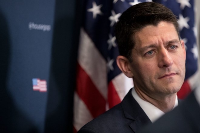 Chủ tịch Hạ viện Mỹ Paul Ryan. (Nguồn: AP).